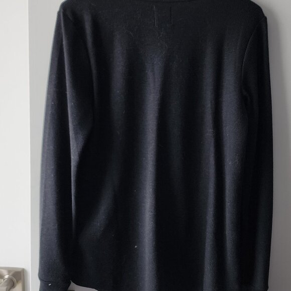 GAP Maternity Waffle Crewneck T-Shirt - Black - Picture 5 of 5